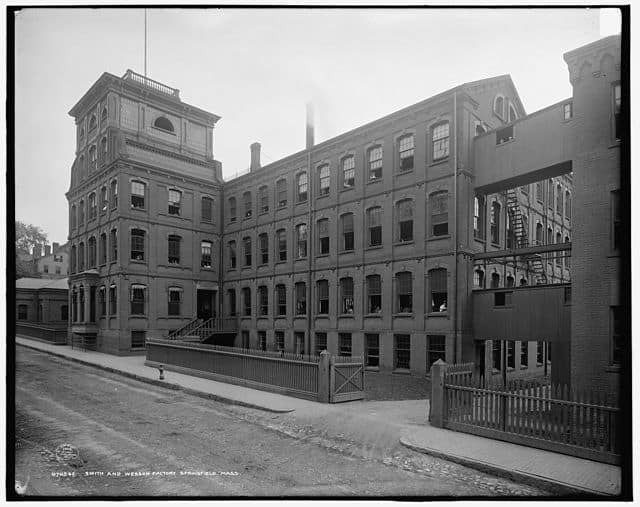 Smith & Wesson factory, Springfield Massachusetts, 1908