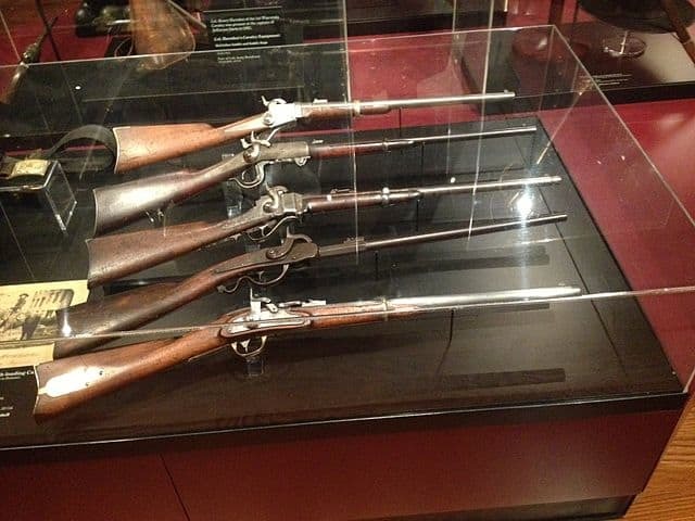 Civil War carbines, some of which were part of the Union Army Arsenal