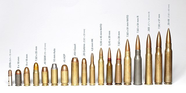 Various cartridges, illustrating some that fall into the category of the easiest type of cartridge to reload.