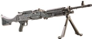 High-performance semi-automatic sniper rifle with bipod, modern design, optimized for precision shooting and tactical applications, ideal for firearm enthusiasts.