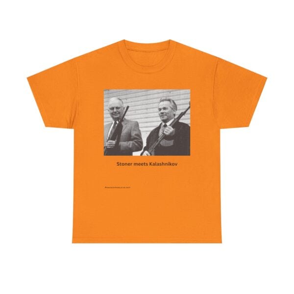When Legends Met — Stoner & Kalashnikov T-Shirt — Two Men. Two Rifles. One Legacy. - Image 6