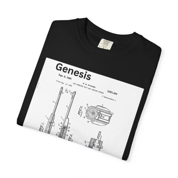 Unisex Genesis Design T-shirt, Retro Firearm Graphic Tee, Casual Wear for Gun Enthusiasts, Gift for Father's Day, Unique Men's and Women's [...] - Image 19