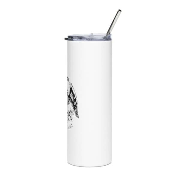 Powder & Lead Logo Eagle Emblem Stainless Steel Tumbler, Perfect for Patriotic Gifts, Travel, Office, or Outdoors, 20oz - Image 4