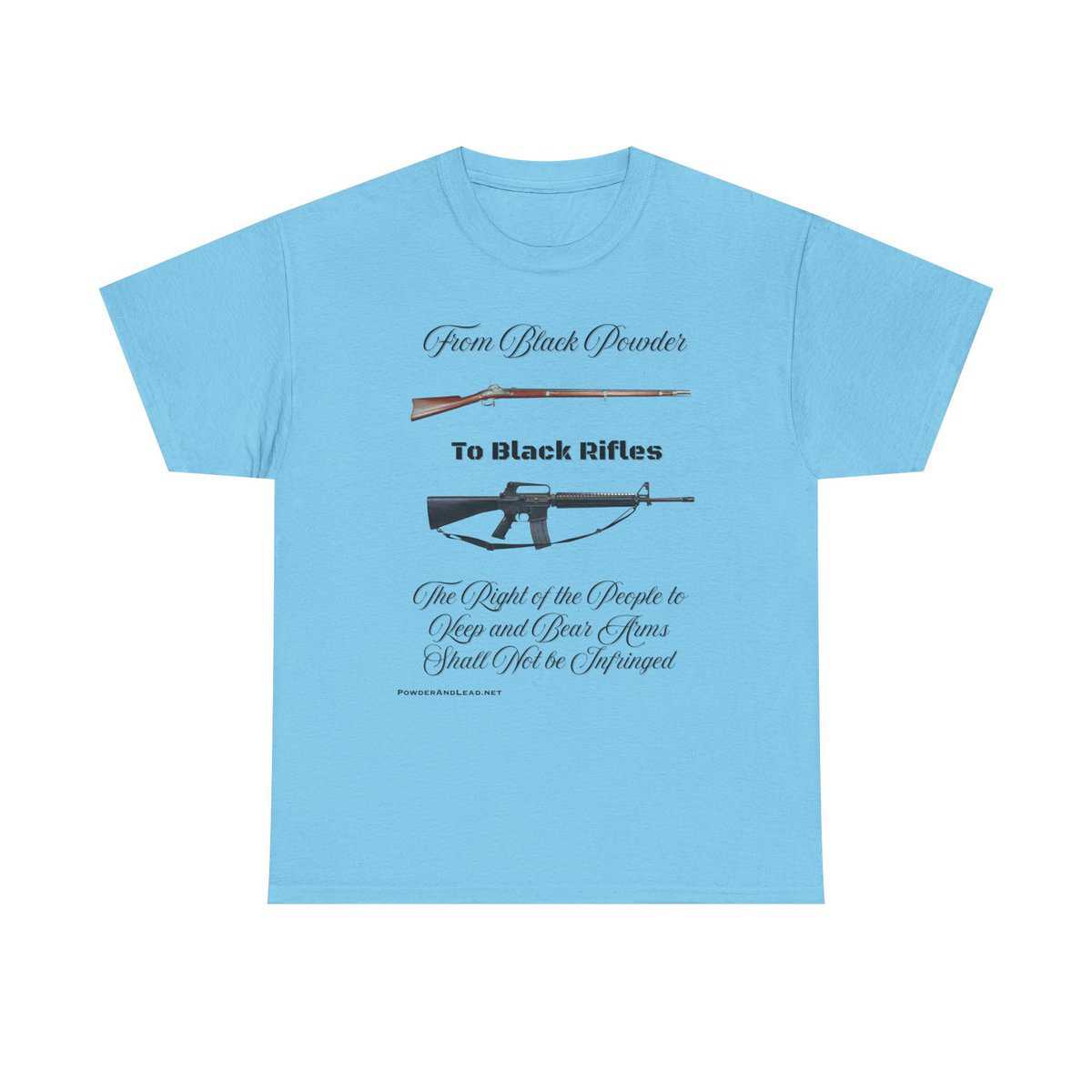 From Black Powder to Black Rifles — Heritage T-Shirt — A Journey Through American Firepower and Freedom. - Image 15