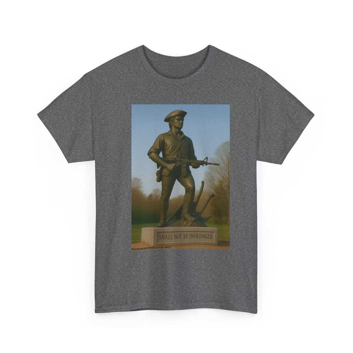 “Shall Not Be Infringed” — The Minute Man Modern Edition T-Shirt — Where Heritage Meets Firepower. - Image 2