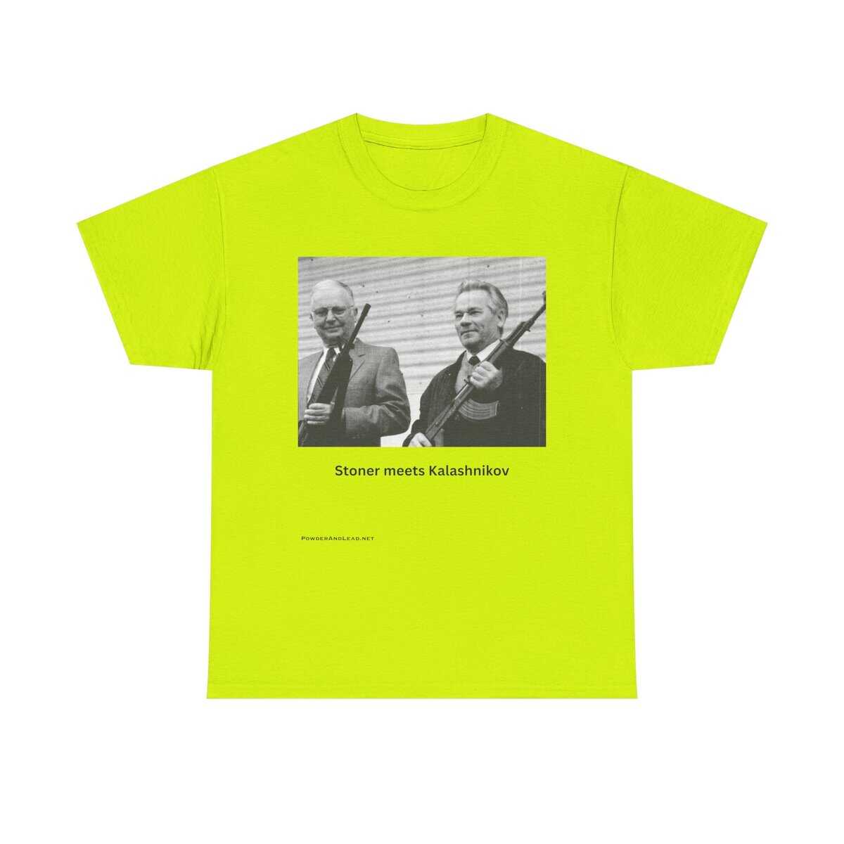 When Legends Met — Stoner & Kalashnikov T-Shirt — Two Men. Two Rifles. One Legacy. - Image 7