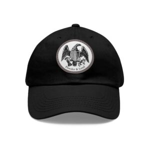 Stylish Dad Hat with Powder & Lead Eagle Logo on a Leather Patch