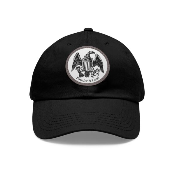 Stylish Dad Hat with Powder & Lead Eagle Logo on a Leather Patch