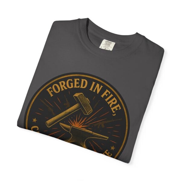 Forged in Fire, Carried Through Time — Heritage Crest Tee — Blacksmith grit. Marksman focus. Everyday wearability. - Image 19