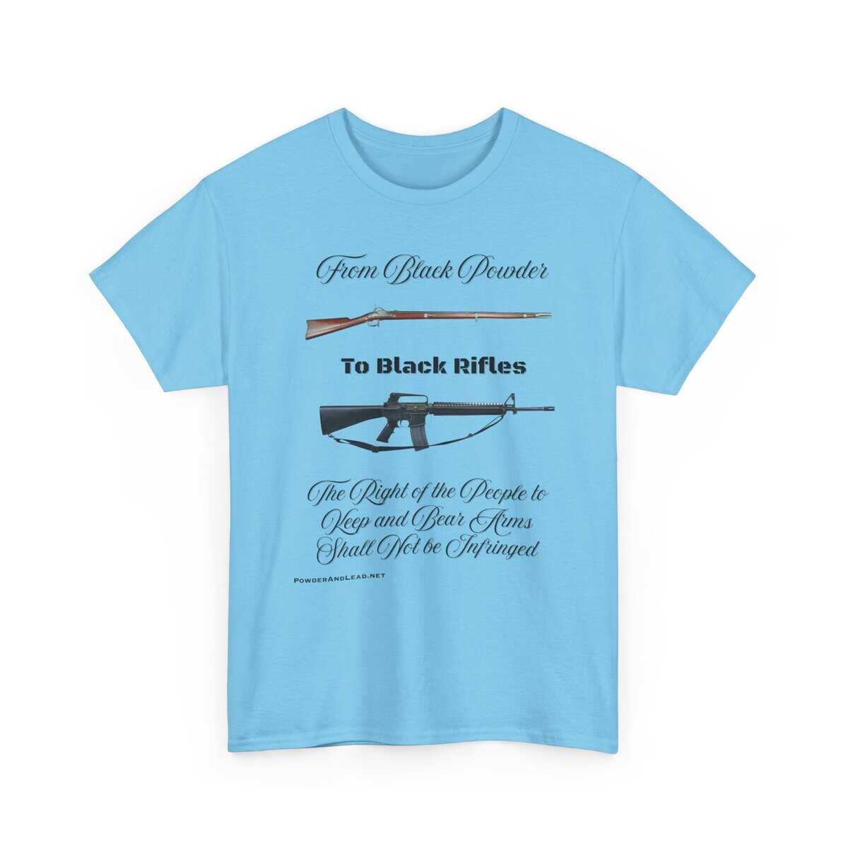 From Black Powder to Black Rifles — Heritage T-Shirt — A Journey Through American Firepower and Freedom. - Image 16