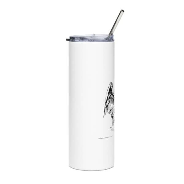 Powder & Lead Logo Eagle Emblem Stainless Steel Tumbler, Perfect for Patriotic Gifts, Travel, Office, or Outdoors, 20oz - Image 2