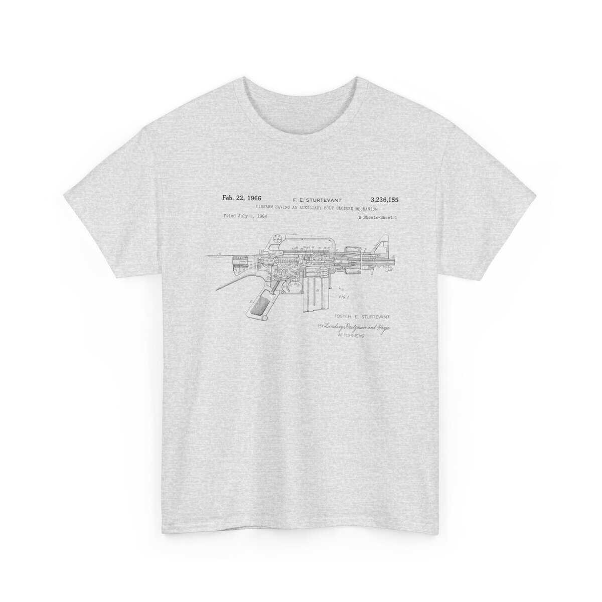 Blueprint of the AR — The 1966 Sturtevant Patent T-Shirt — Where Precision Meets Heritage. - Image 2