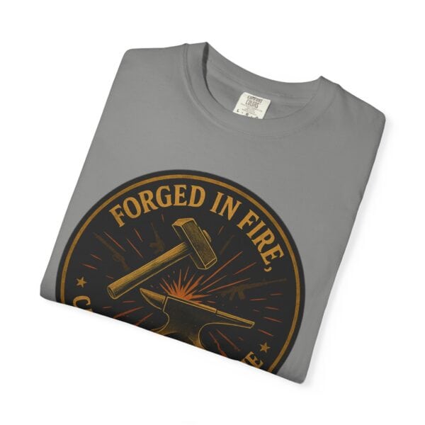 Forged in Fire, Carried Through Time — Heritage Crest Tee — Blacksmith grit. Marksman focus. Everyday wearability. - Image 15