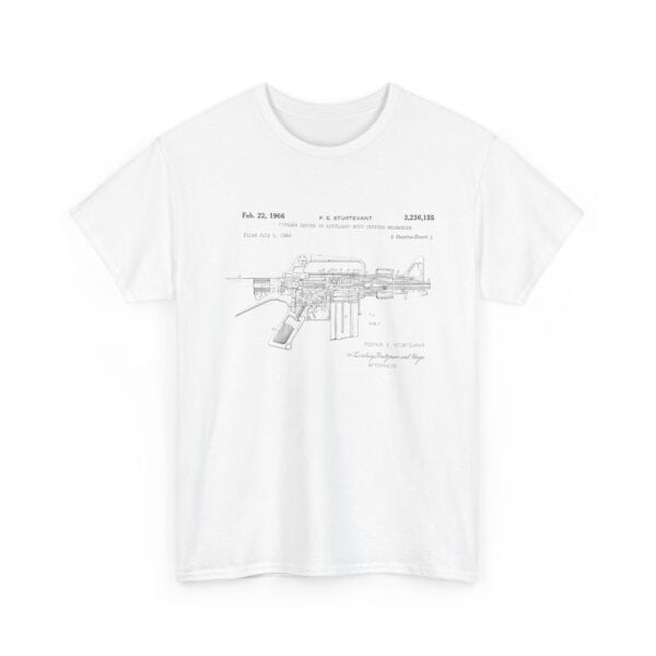 Blueprint of the AR — The 1966 Sturtevant Patent T-Shirt — Where Precision Meets Heritage. - Image 4
