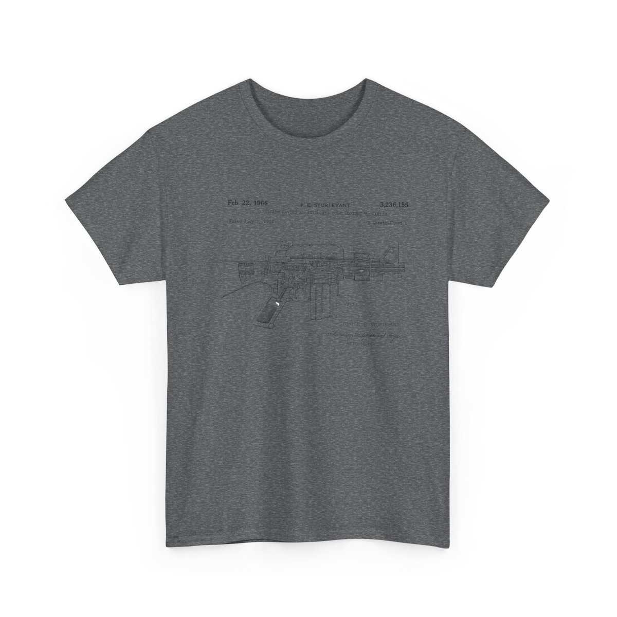 Blueprint of the AR — The 1966 Sturtevant Patent T-Shirt — Where Precision Meets Heritage. - Image 8
