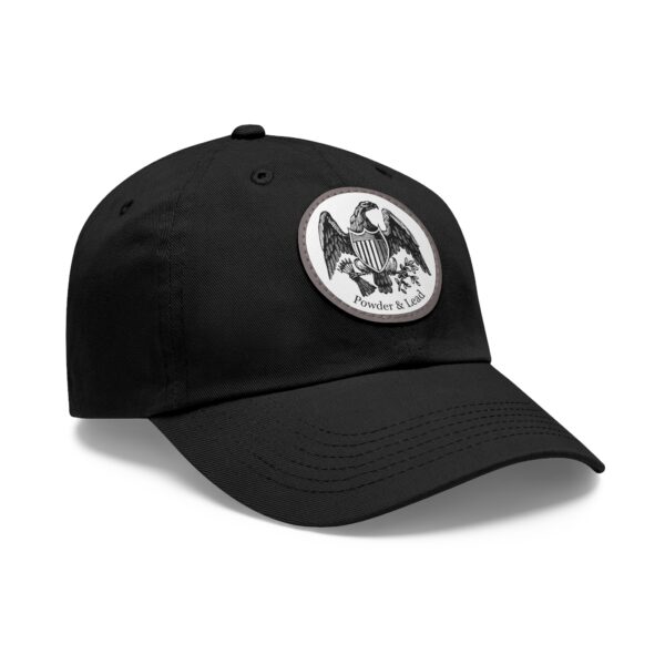 Stylish Dad Hat with Powder & Lead Eagle Logo on a Leather Patch - Image 2