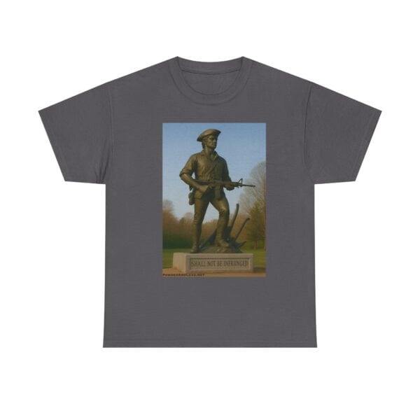 “Shall Not Be Infringed” — The Minute Man Modern Edition T-Shirt — Where Heritage Meets Firepower. - Image 7