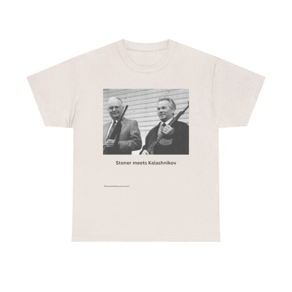 When Legends Met — Stoner & Kalashnikov T-Shirt — Two Men. Two Rifles. One Legacy. - Image 5
