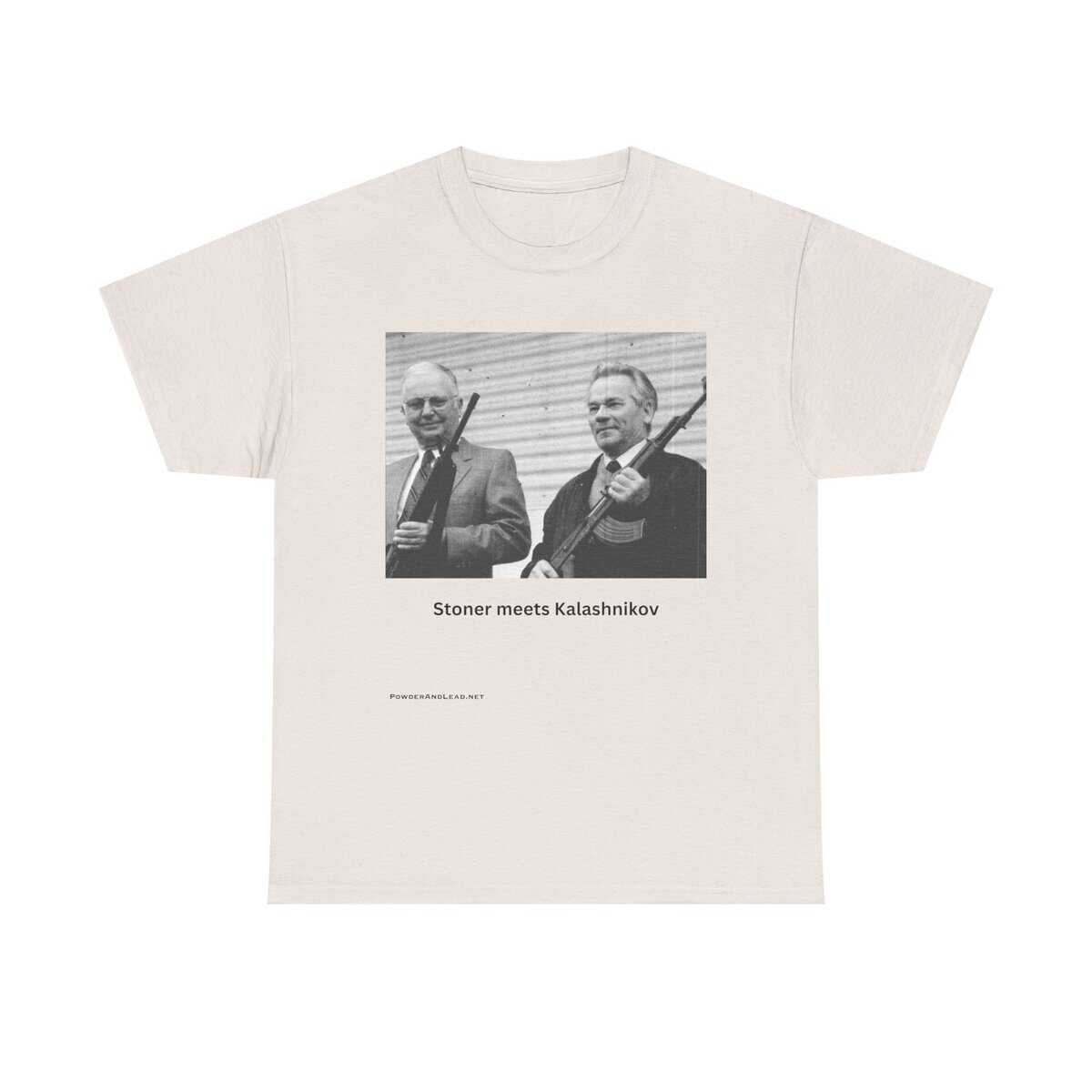 When Legends Met — Stoner & Kalashnikov T-Shirt — Two Men. Two Rifles. One Legacy. - Image 5