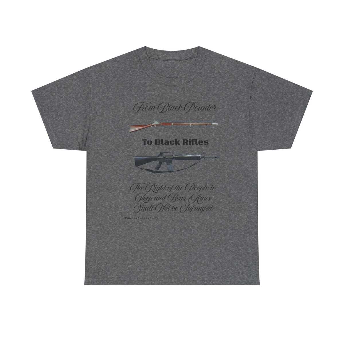 From Black Powder to Black Rifles — Heritage T-Shirt — A Journey Through American Firepower and Freedom. - Image 13