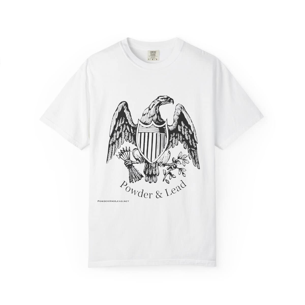 Powder & Lead “Eagle Emblem” T-Shirt – Strength, Heritage, and Precision in Every Thread