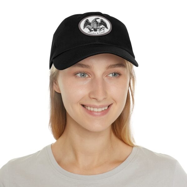 Stylish Dad Hat with Powder & Lead Eagle Logo on a Leather Patch - Image 4
