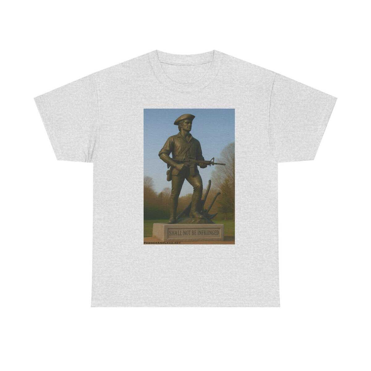 “Shall Not Be Infringed” — The Minute Man Modern Edition T-Shirt — Where Heritage Meets Firepower. - Image 3