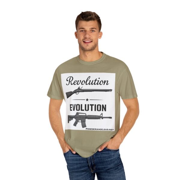 Revolution Evolution Garment-Dyed T-Shirt | Stylish Casual Wear | Gift for Freedom Lovers, [...] - Image 12