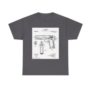 The 1911 Blueprint — John Browning Patent — T-Shirt  Classic. Precise. Eternal.