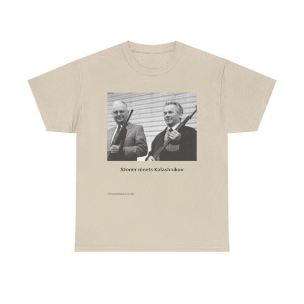 When Legends Met — Stoner & Kalashnikov T-Shirt — Two Men. Two Rifles. One Legacy. - Image 4