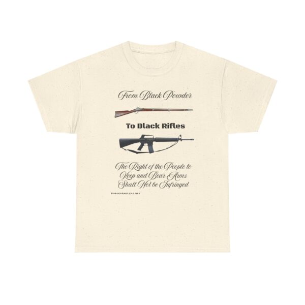 From Black Powder to Black Rifles — Heritage T-Shirt — A Journey Through American Firepower and Freedom. - Image 5