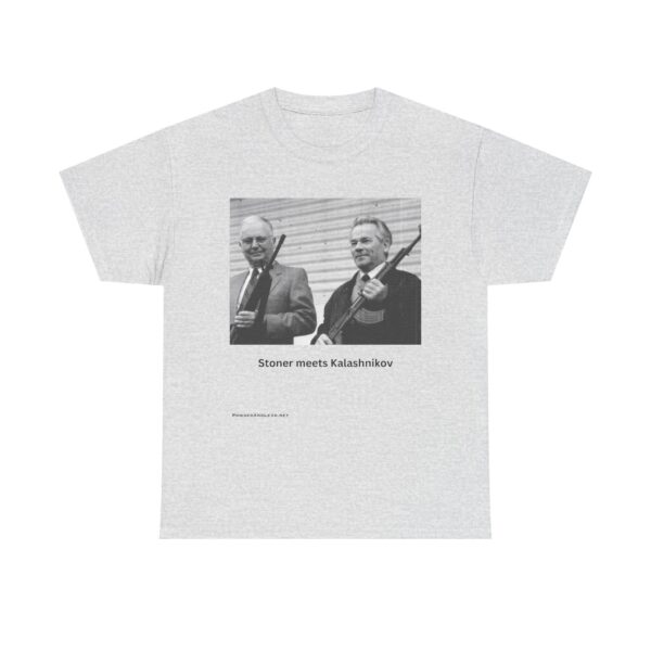When Legends Met — Stoner & Kalashnikov T-Shirt — Two Men. Two Rifles. One Legacy. - Image 3