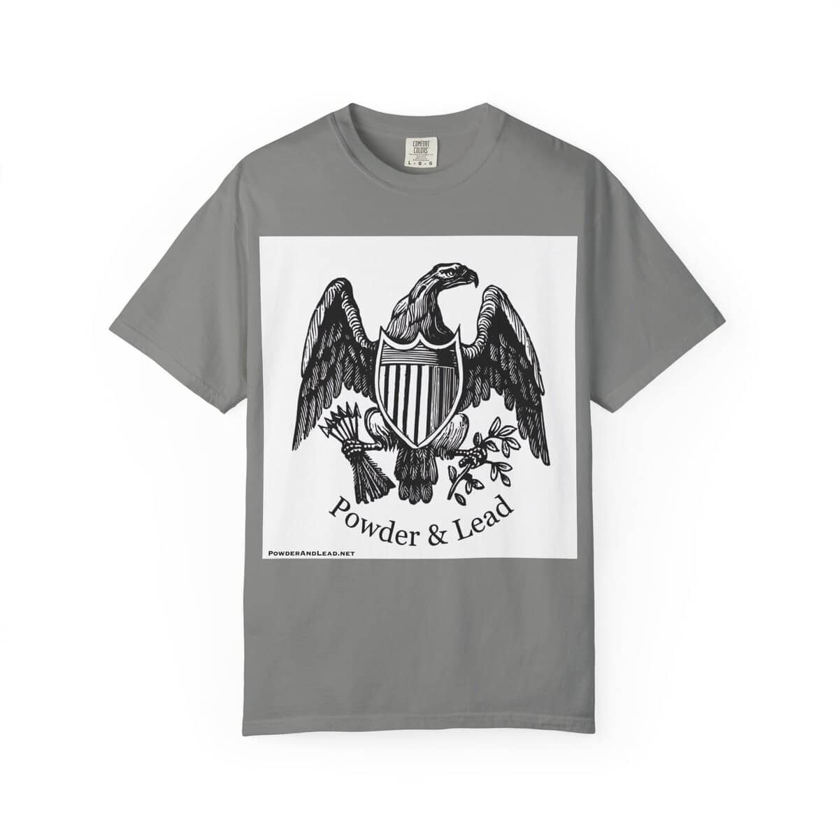 Powder & Lead “Eagle Emblem” T-Shirt – Strength, Heritage, and Precision in Every Thread