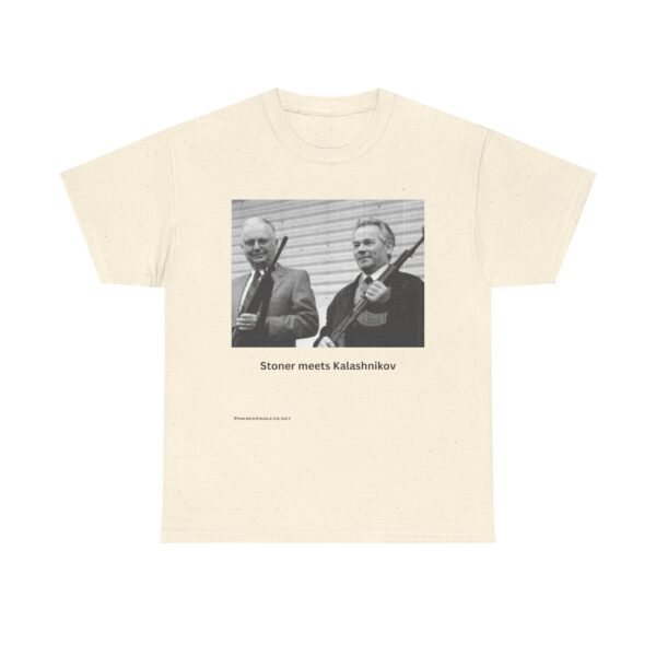 When Legends Met — Stoner & Kalashnikov T-Shirt — Two Men. Two Rifles. One Legacy.