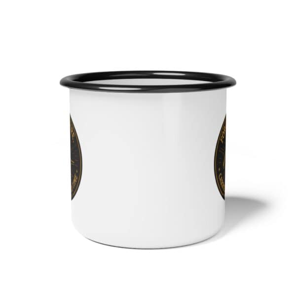 Forged in Fire, Carried Through Time — Enamel Camp Mug  — A Tribute to Craftsmanship, Endurance, and American Grit. - Image 2