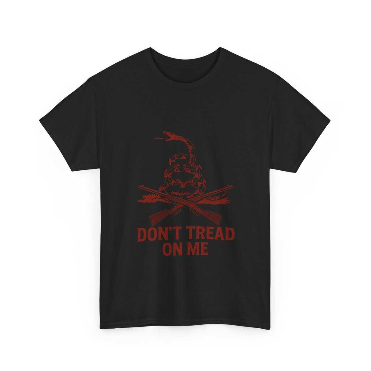“Don’t Tread On Me — Frontier Edition” T-Shirt (Subdued Red Version) — Heritage. Defiance. American Grit. - Image 3