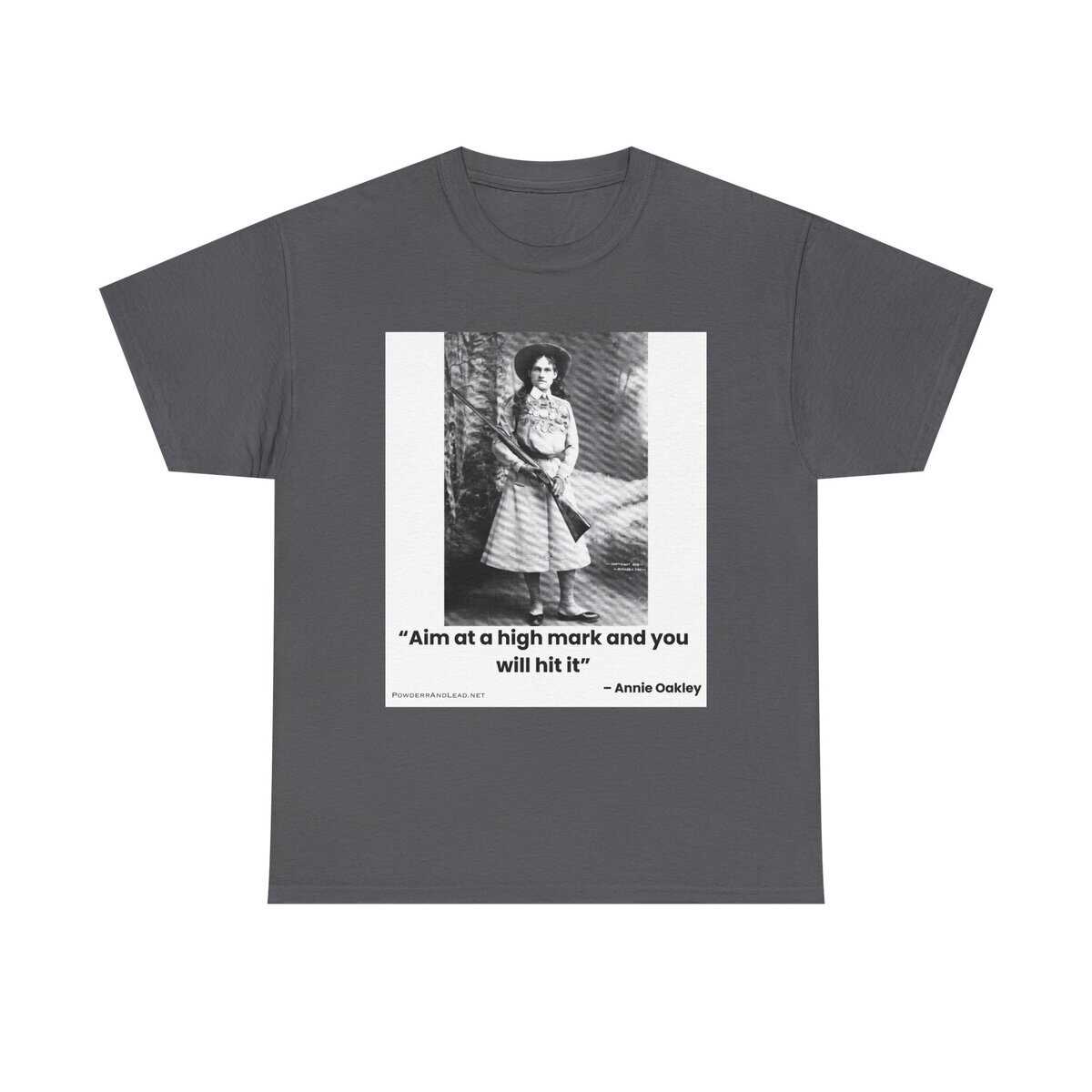 “Aim at a High Mark” — Annie Oakley Tribute T-Shirt — Confidence. Grace. Precision. - Image 11