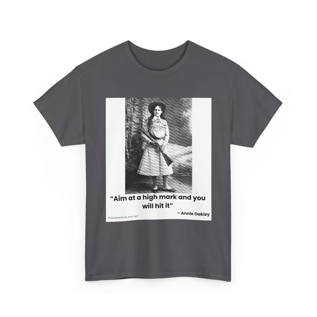 “Aim at a High Mark” — Annie Oakley Tribute T-Shirt — Confidence. Grace. Precision. - Image 12