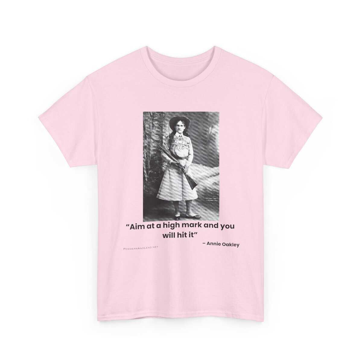 “Aim at a High Mark” — Annie Oakley Tribute T-Shirt — Confidence. Grace. Precision. - Image 2