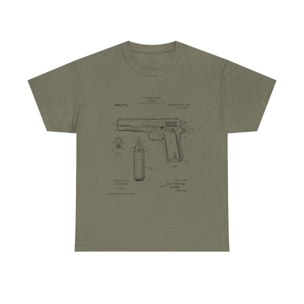 The 1911 Blueprint - John Browning Patent - T-Shirt  Classic. Precise. Eternal. - Image 11