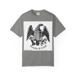 Powder & Lead "Eagle Emblem" T-Shirt – Strength, Heritage, and Precision in Every Thread