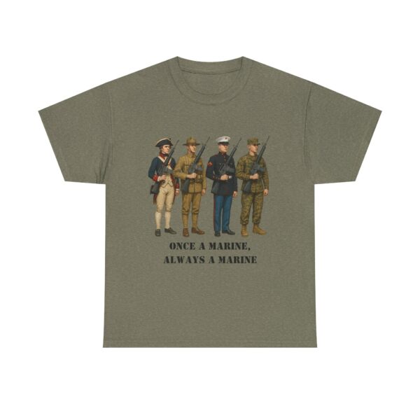 "Once a Marine, Always a Marine" T-Shirt - 250 Years of Brotherhood. Honor That Never Retires.