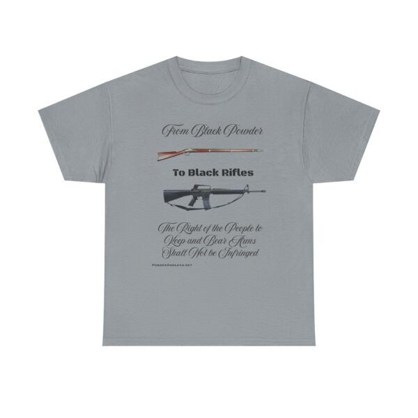 From Black Powder to Black Rifles - Heritage T-Shirt - SHALL NOT BE INFRINGED - A Journey Through American Firepower and Freedom. - Image 11