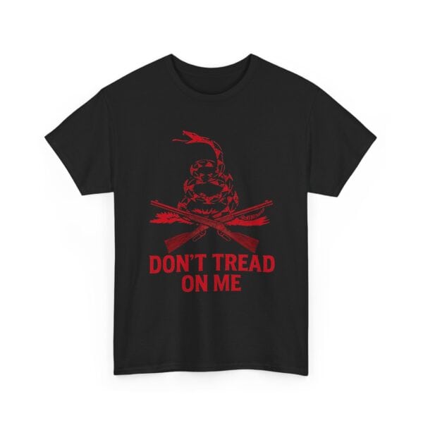 "Don’t Tread On Me - Frontier Edition" T-Shirt (Bright Red Version) - Heritage. Defiance. American Grit. - Image 3