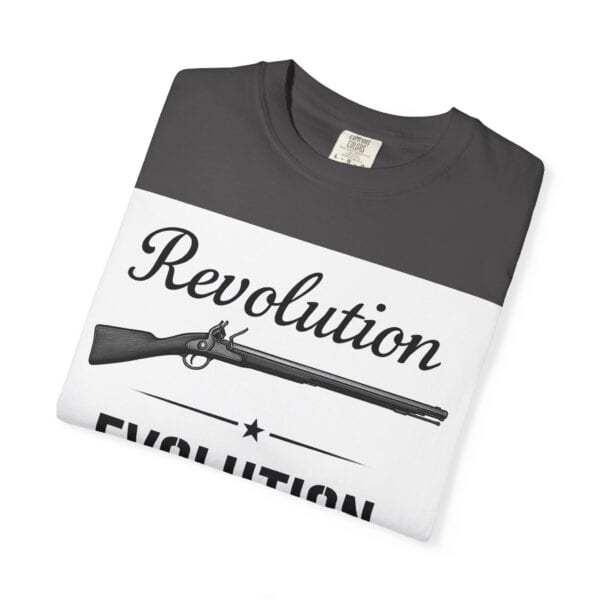 Revolution Evolution Garment-Dyed T-Shirt - Gift for Freedom Lovers - Image 4