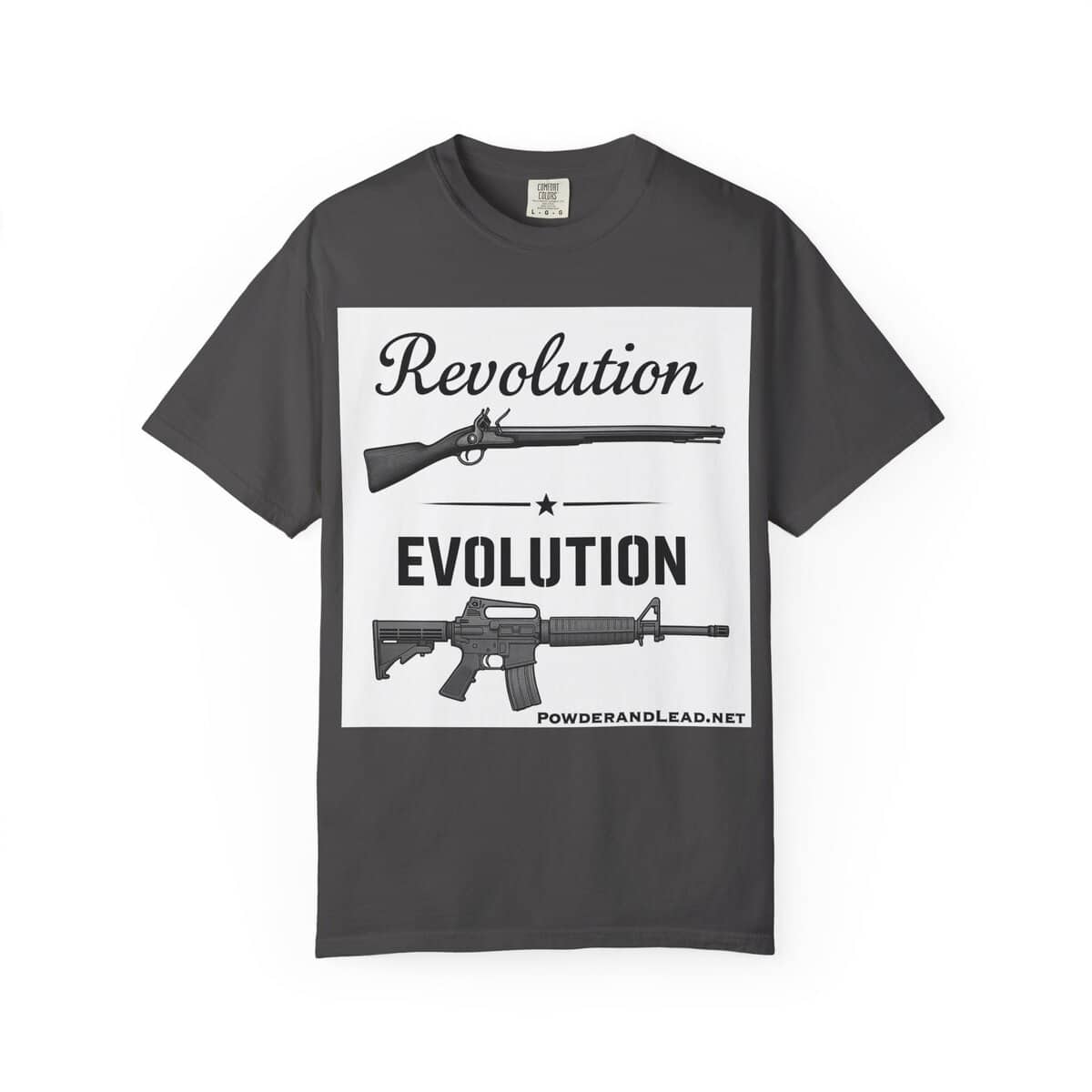 Revolution Evolution Garment-Dyed T-Shirt - Gift for Freedom Lovers - Image 2