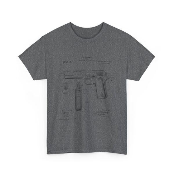 The 1911 Blueprint - John Browning Patent - T-Shirt  Classic. Precise. Eternal. - Image 16