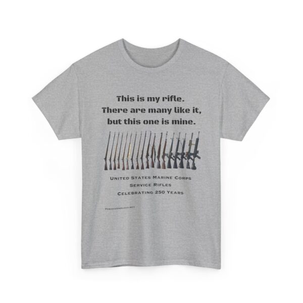 "This Is My Rifle" - U.S. Marine Corps Service Rifles 250th Anniversary Edition T-Shirt - Honor. Heritage. The Brotherhood of the Rifle. - Image 7