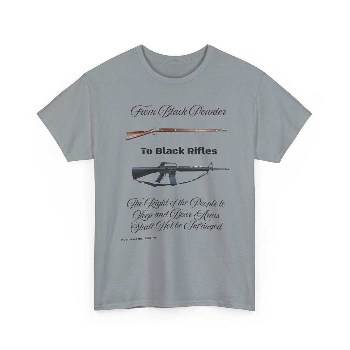 From Black Powder to Black Rifles - Heritage T-Shirt - SHALL NOT BE INFRINGED - A Journey Through American Firepower and Freedom. - Image 12