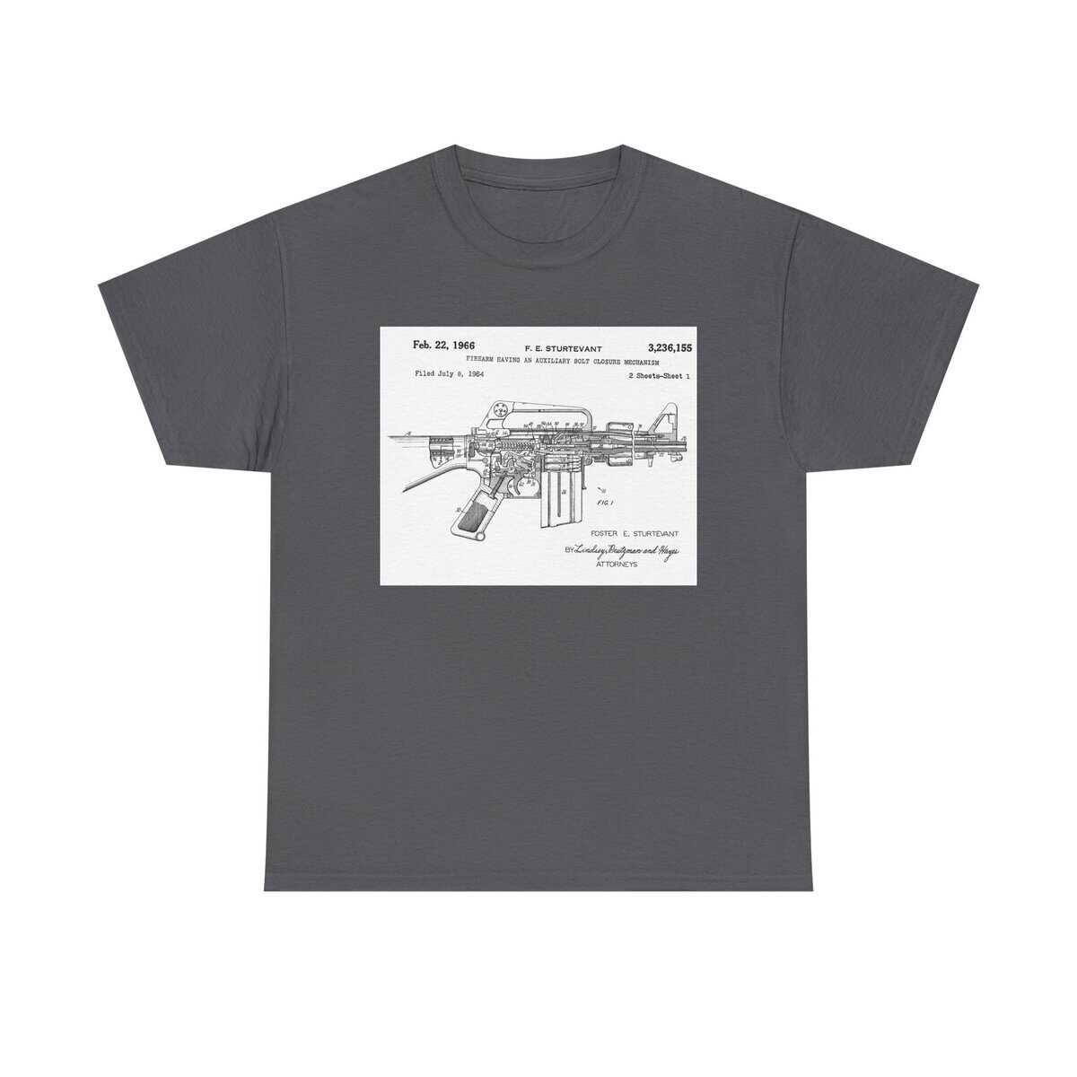 Blueprint of the AR - The 1966 Sturtevant Patent T-Shirt - Where Precision Meets Heritage. - Image 9